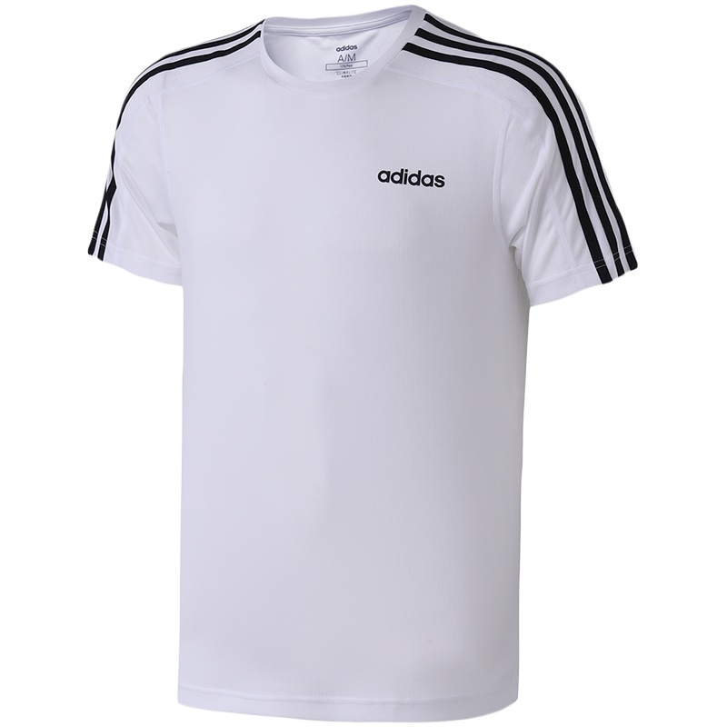 adidas男服短袖T恤圆领训练休闲运动服DT3043 L DT3043黑色