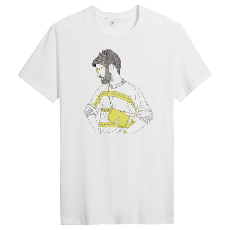 夏季男士修身圆领纯棉短袖T恤潮流半袖体恤衣服男装T DT11488