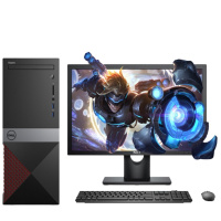 戴尔成就3671 23.8英寸双超显示器台式机(六核九代i5-9400 8G 128G+1T 2G独显 键鼠WIFI)