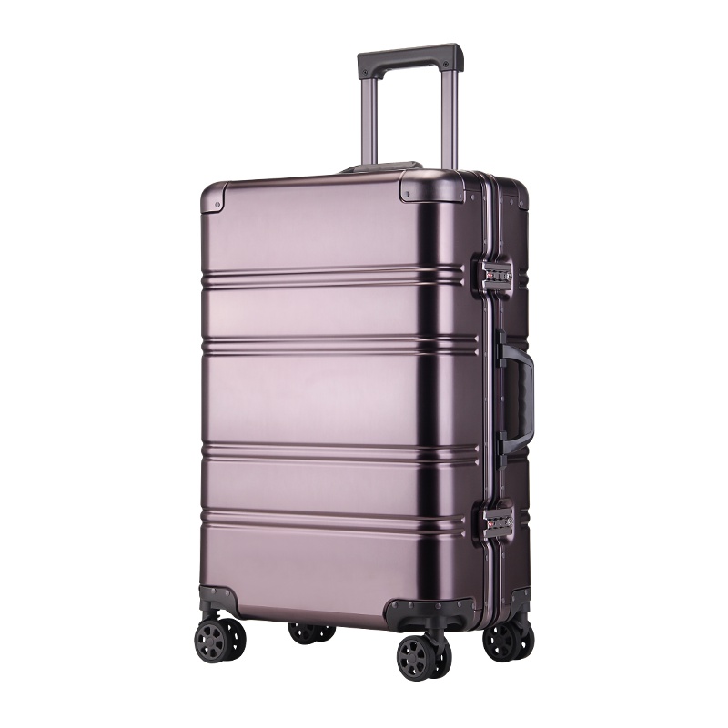 OSDY全铝镁合金拉杆箱铝框24寸男金属旅行箱万向轮行李箱 O-M214