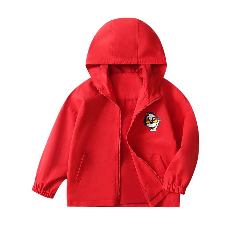 史努比SNOOPY童装女童外套秋季新款小女孩冲锋衣宝宝开衫上衣