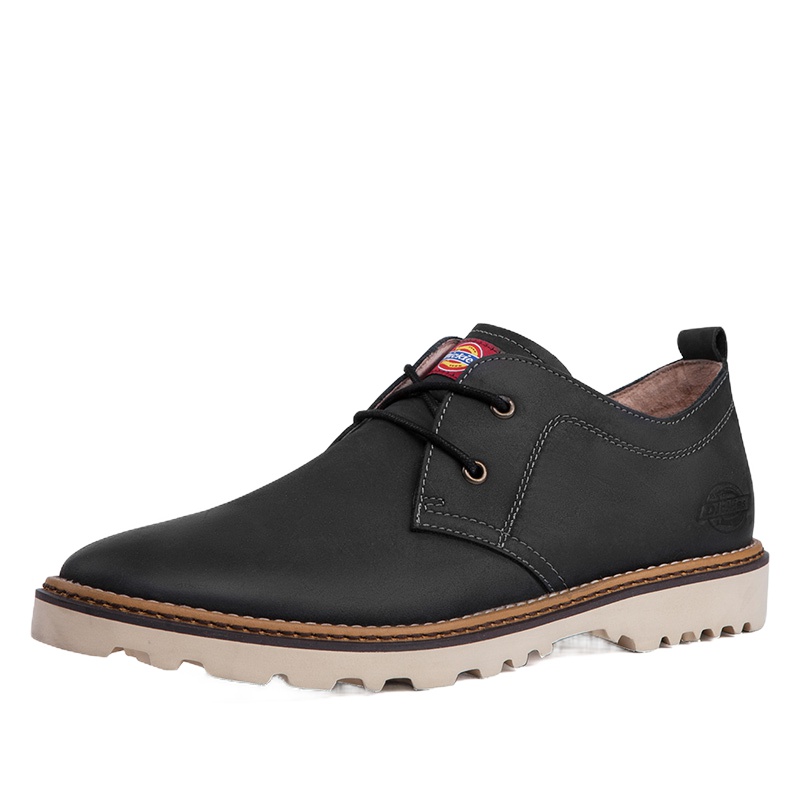 DICKIES男鞋2018春英伦工装鞋男低帮真皮大头皮鞋男休闲鞋161XG12AP06