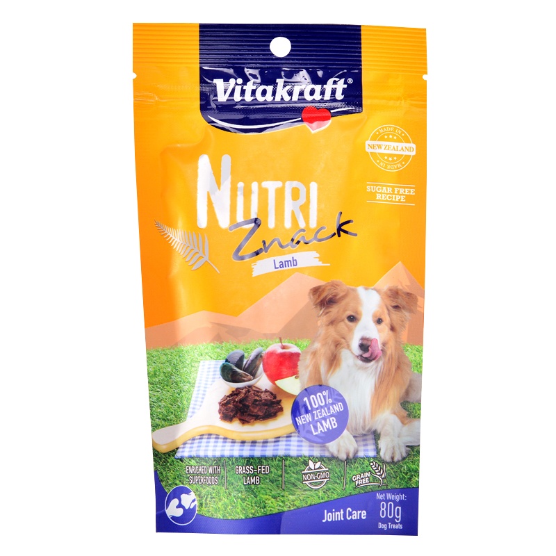 卫塔卡夫Vitakraft新西兰风干肉干- 犬用羊肉羊心配方 (关节呵护)80G