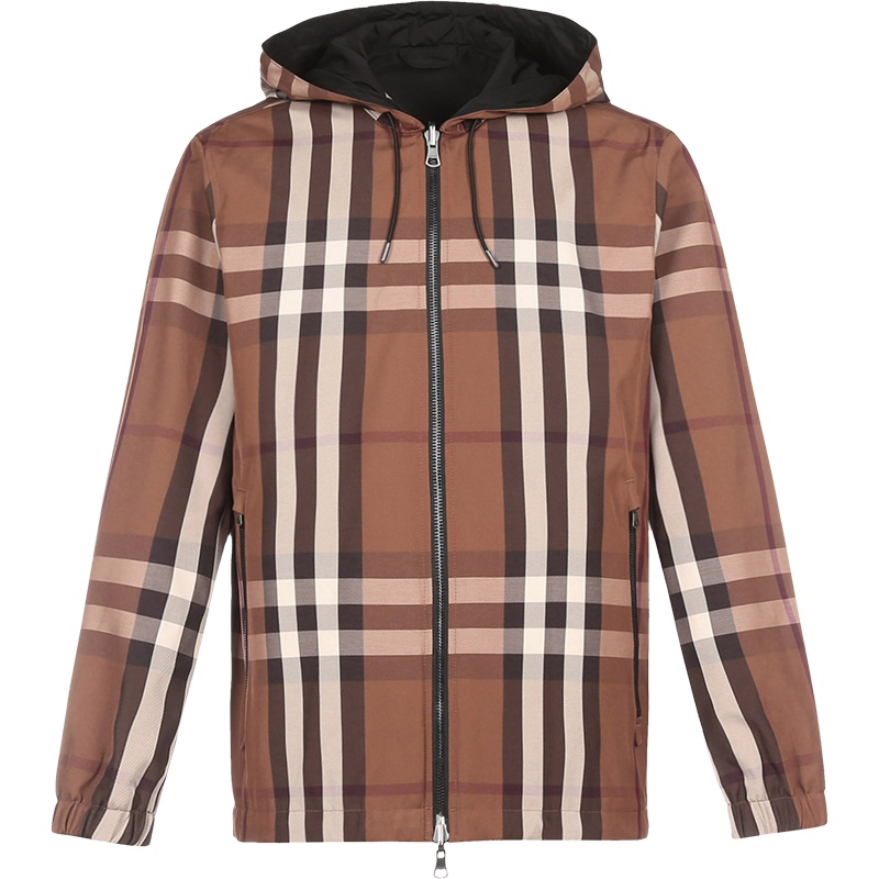 BURBERRY 博柏利 男款 聚酯纤维连帽双面夹克外套 80369161