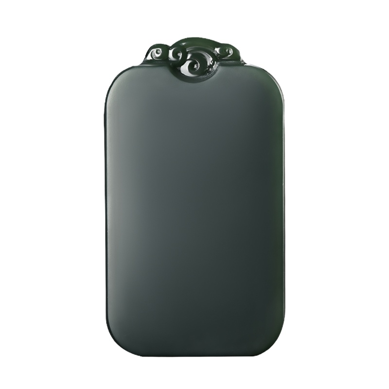 依帝魅项链 和田玉青玉塔青一细料平安无事玉牌吊坠男士女款玉佩玉器可定制