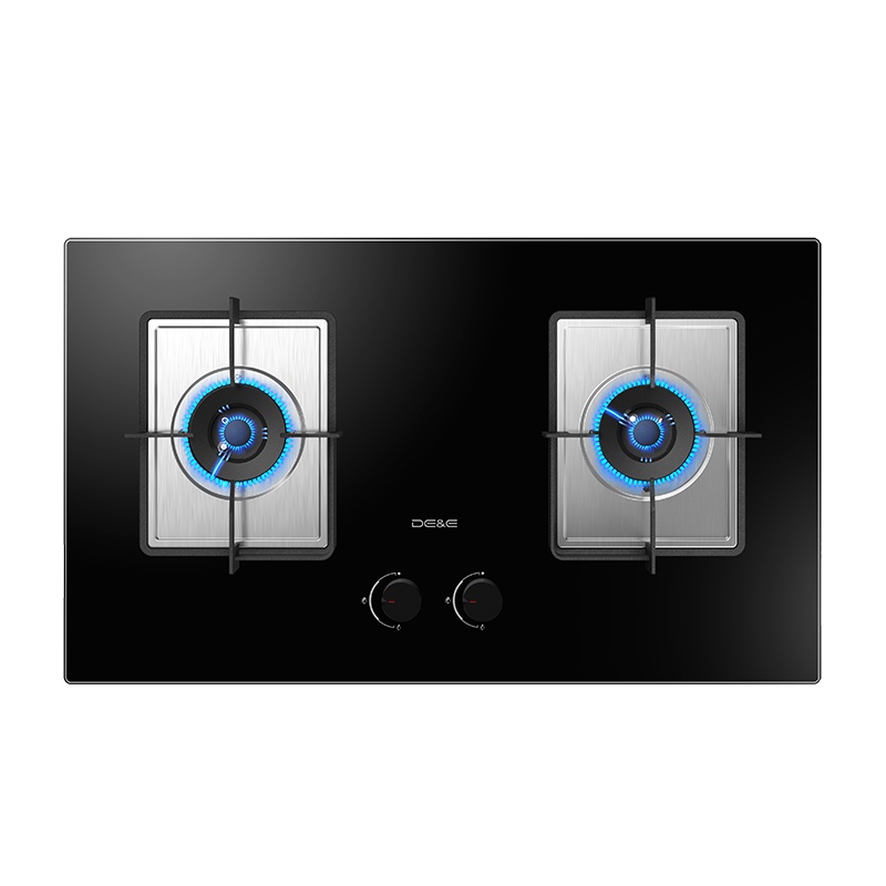 德意(DE&E)4.5Kw大火力燃气灶JZY/T-SE301A(液化气/天然气)大面板黑玻灶 嵌入式一级能效燃气灶