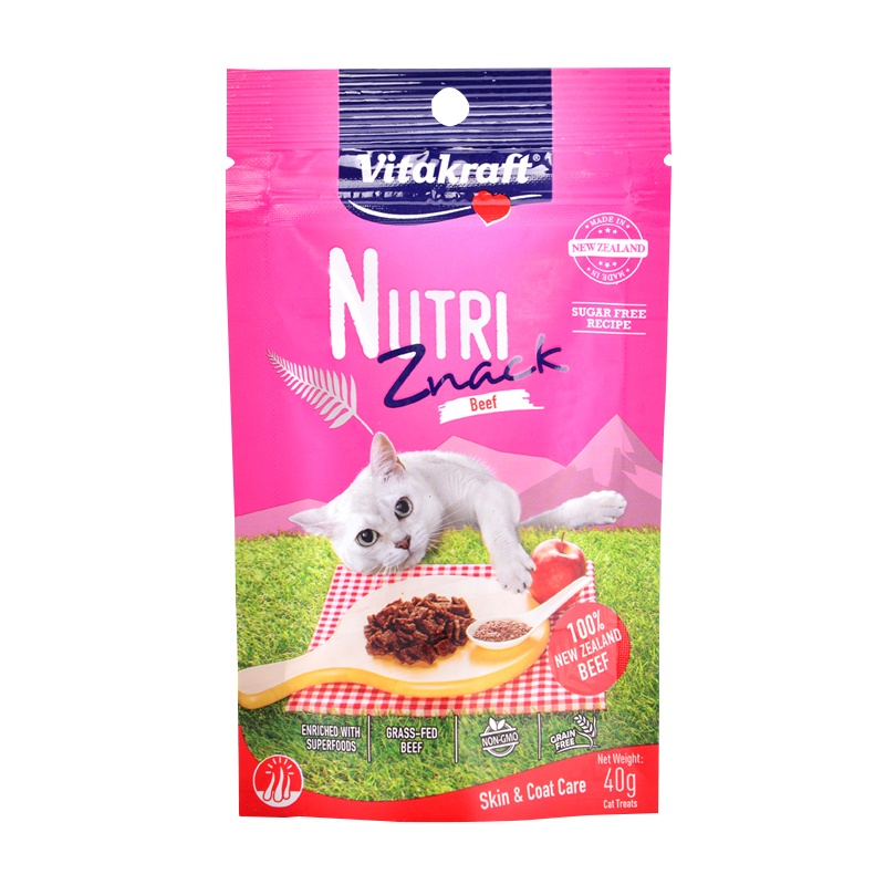 卫塔卡夫新西兰风干肉干- 猫用牛肉牛心配方 (健肤亮毛)40G