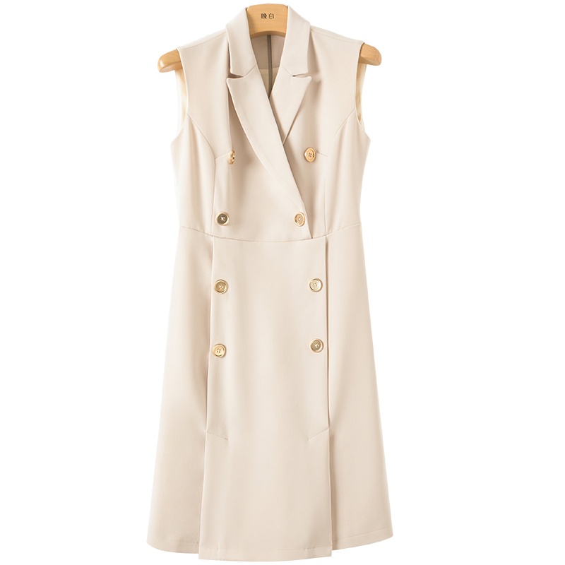 晚白2020冬季新品纯色两件套打底衫背心裙修身显瘦时尚套装裙女