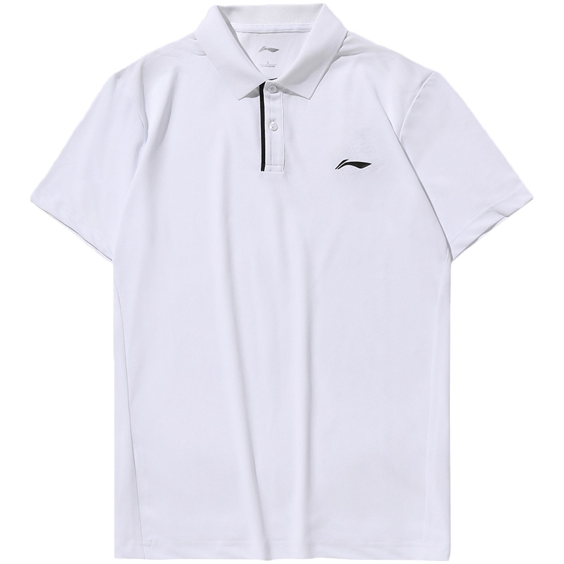 李宁短袖POLO衫男士新款训练系列翻领尖领上衣夏季运动服