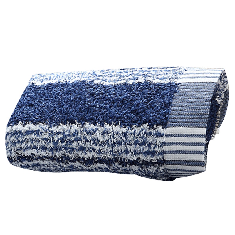 馨牌 毛巾家纺生活大师高细纱纯棉童巾 宝宝口水巾擦汗巾洗脸小毛巾小童巾蓝色25*50cm