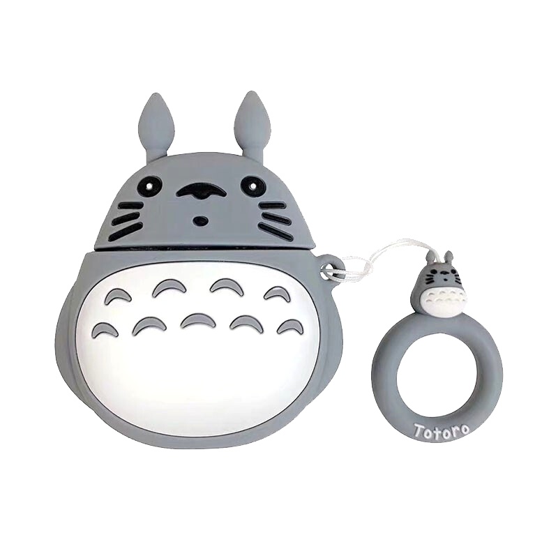 ESCASE airpods2保护套 苹果耳机1/2代无线蓝牙硅胶壳防摔 潮牌创意卡通动漫可爱收纳盒 男女款 龙猫