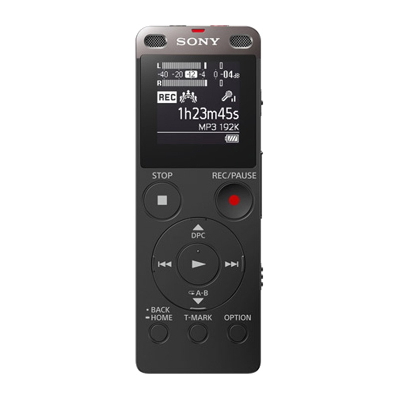 索尼(SONY)数录音笔 ICD-UX560F 高清降噪正品学生上课课堂学习会议长待机商务取证可内录 黑色