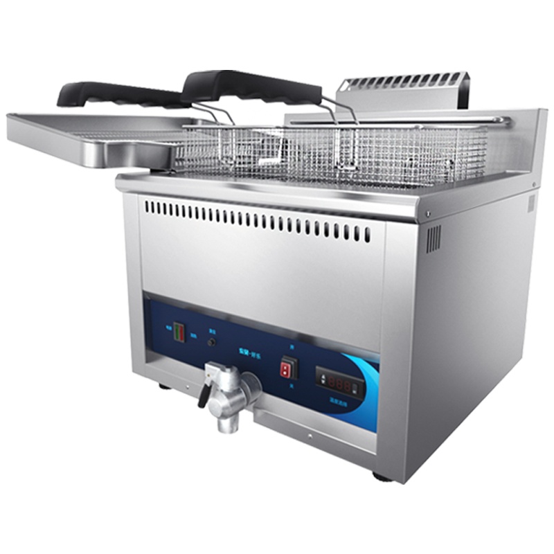 东贝电炸炉商用炸土豆片锅EF-17L电炸锅单缸双缸炸串炸薯条油条机油炸机