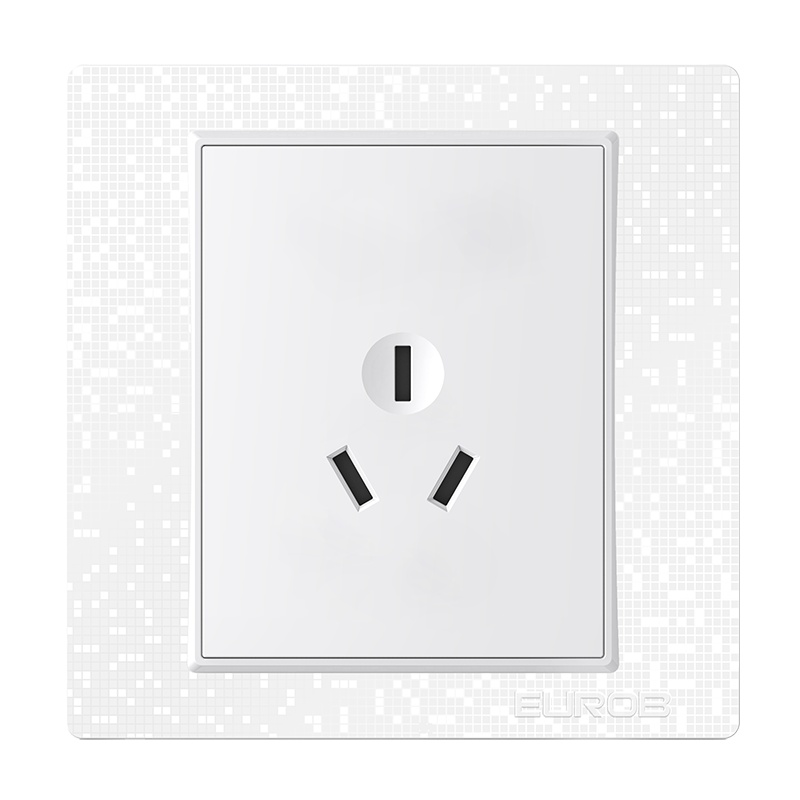 欧奔(EUROB)开关插座家用一开两开16A三孔空调多控调光调速音响插座面板