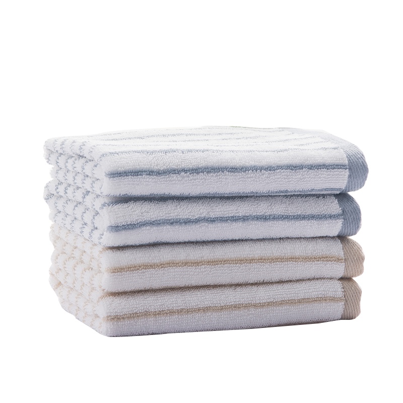 洁丽雅小毛巾 纯棉洗脸巾三条装 柔软吸水小方巾儿童洗澡成人美容巾 45g/条 34*34CM