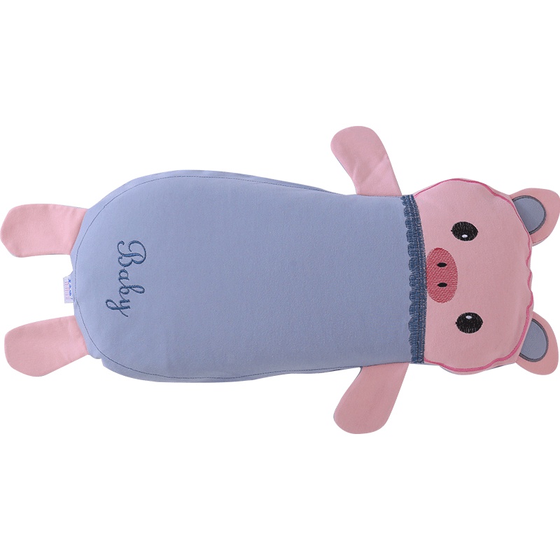 龙之涵(LONGZHIHAN)儿童枕头0-12岁新生儿男女宝宝纯棉荞麦壳幼儿园卡通婴儿枕