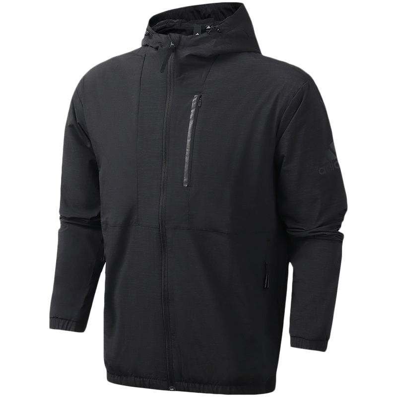 阿迪达斯男服外套运动夹克连帽防风休闲运动服EH3748