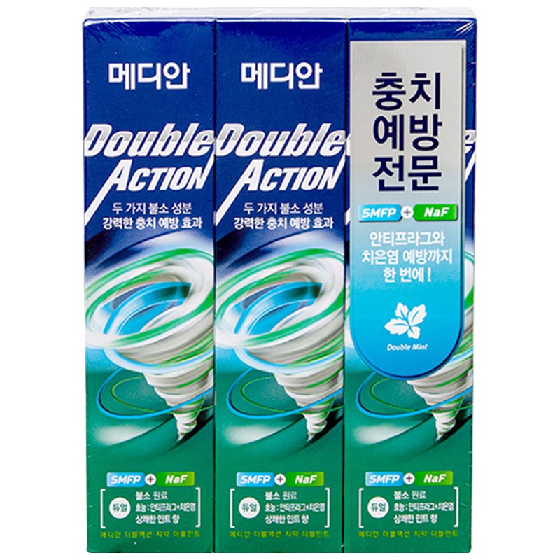 MEDIAN麦迪安 双效防蛀牙 牙膏 薄荷味120g*3盒