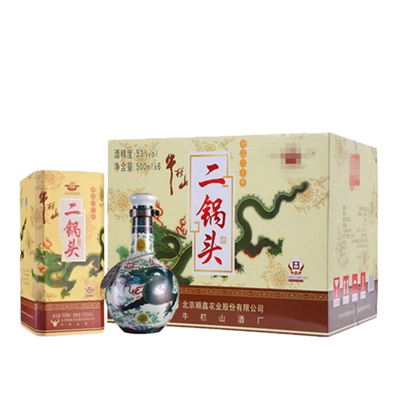 牛栏山二锅头 珍品三十年 53度清香型青龙白酒 500ml*6瓶 整箱装