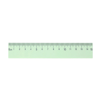 直尺 透明塑料小学生初中测量绘图画线刻度尺30CM 5把装