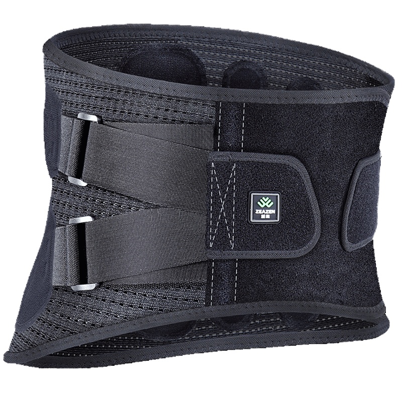 益森(ZEAZEN) 医用护腰带男女 腰椎腰间盘突出腰肌劳损运动健身支撑腰托 黑色高档款 S码
