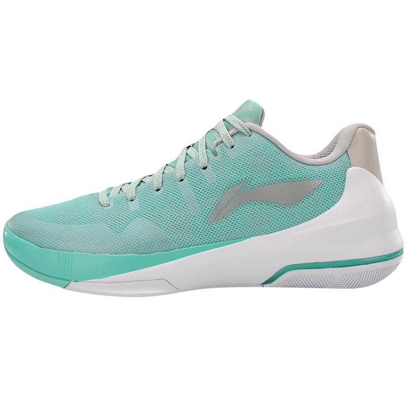 李宁男鞋篮球鞋闪击3代白天鹅薄荷雪花3M反光运动鞋ABAL053-1 ABAL053-1浅玉绿+微晶灰+白