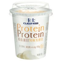 卡士(CLASSY-KISS)双倍蛋白 活力原味138g*3杯 低温酸奶酸牛奶风味发酵乳