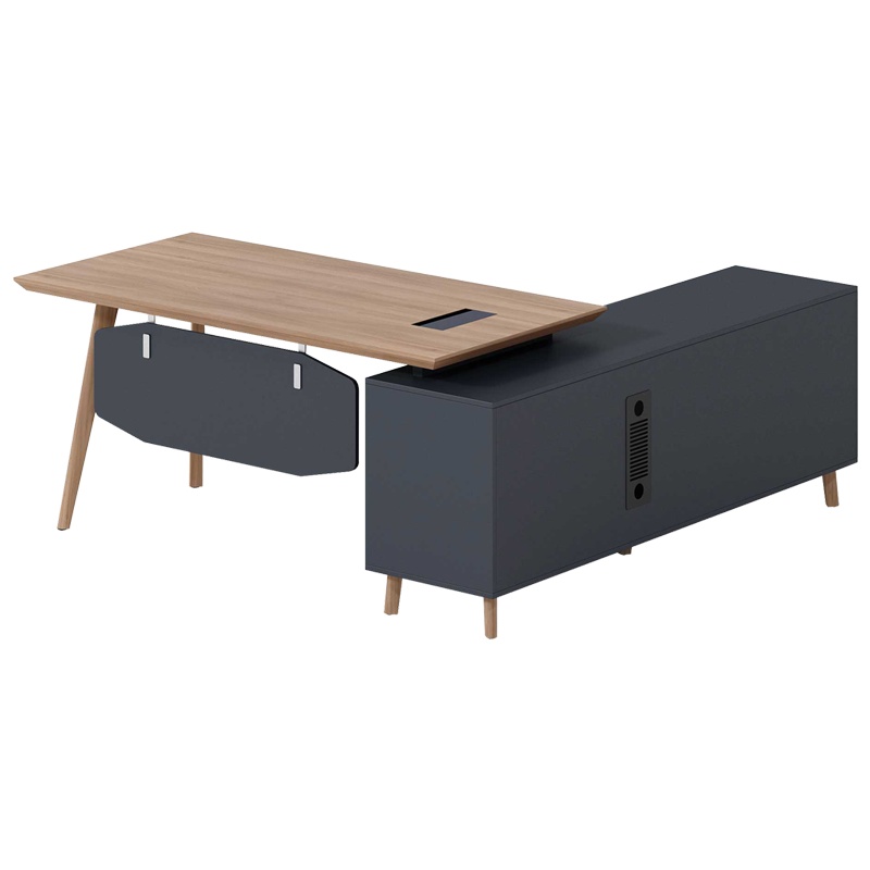 科朔 办公桌老板桌经理桌现代班台经理桌板式班台2米KS-2018JY