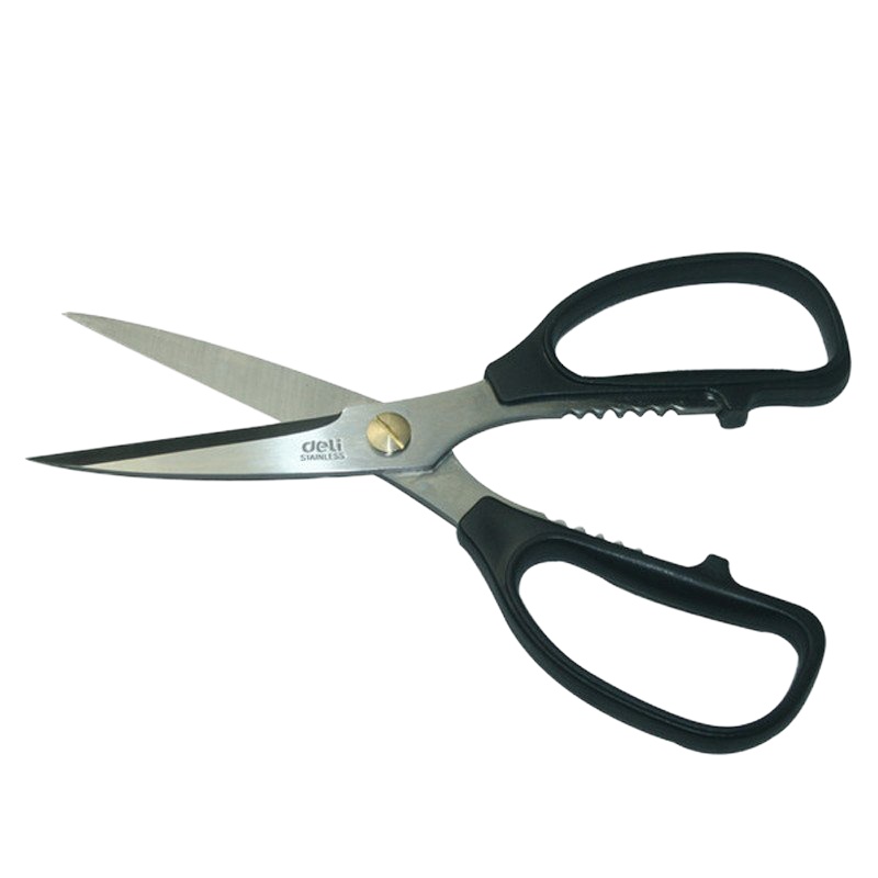 得力 6039剪刀 家用小剪 办公刀裁纸刀 锯齿形195mm