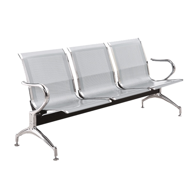 花辰 HC03870 钢制连排座椅等候椅 2850*670*870mm带茶几