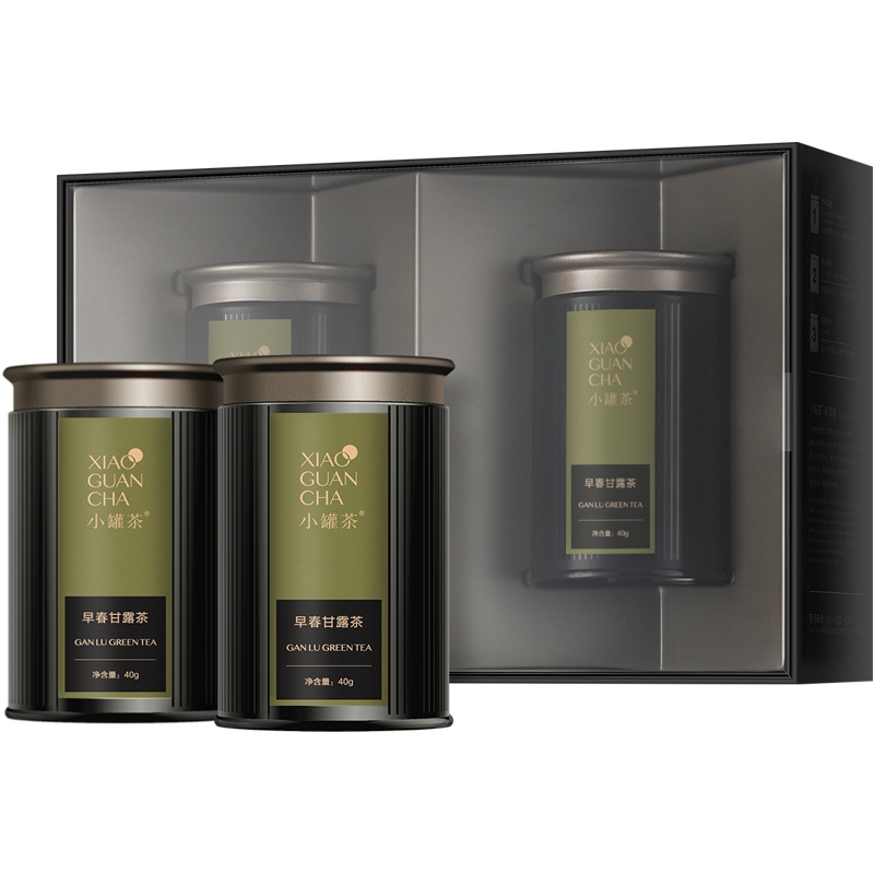 小罐茶明前早春甘露茶特级绿茶新茶茶叶礼盒装40g*2