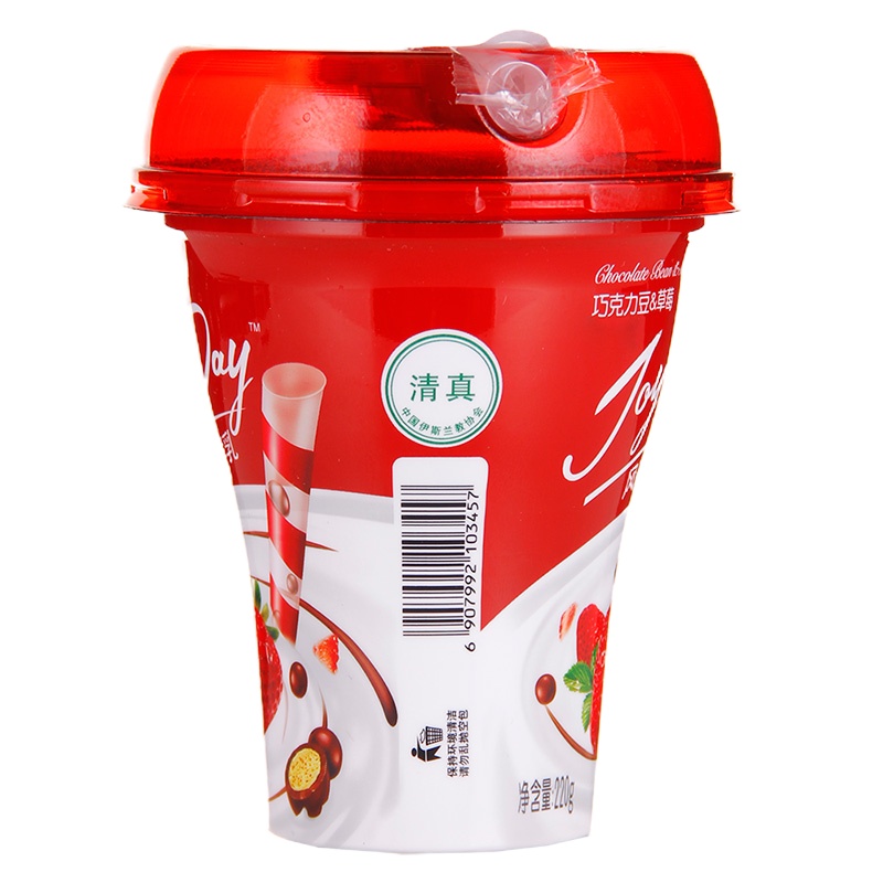 伊利JOYDAY巧克力豆&草莓风味发酵乳220g