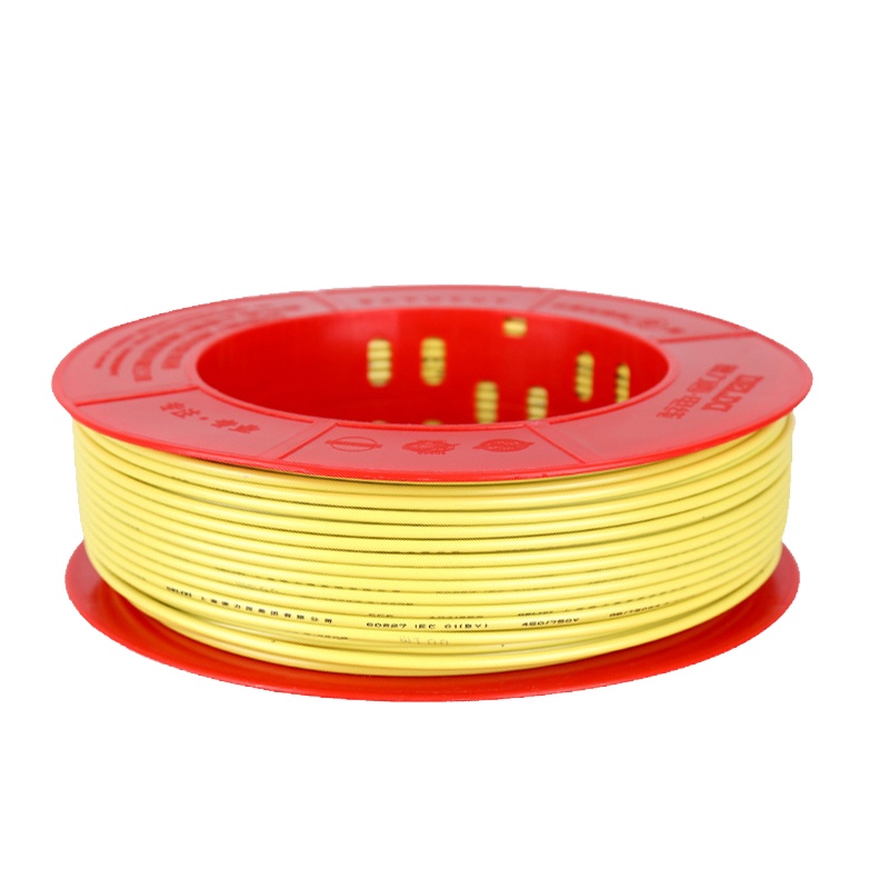 德力西 电线电缆 BVR2.5²铜芯线多股软线 100米 黄色