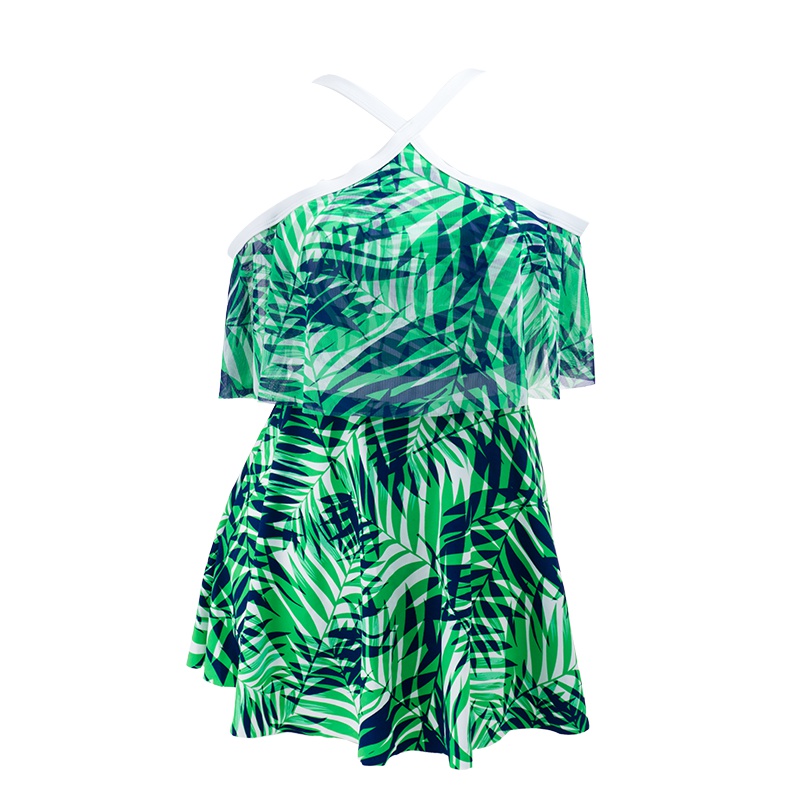 TN夏季新品韩版小胸聚拢女士学生海岛露背保守温泉潜水裙式显瘦遮肚沙滩游泳装性感运动连体衣