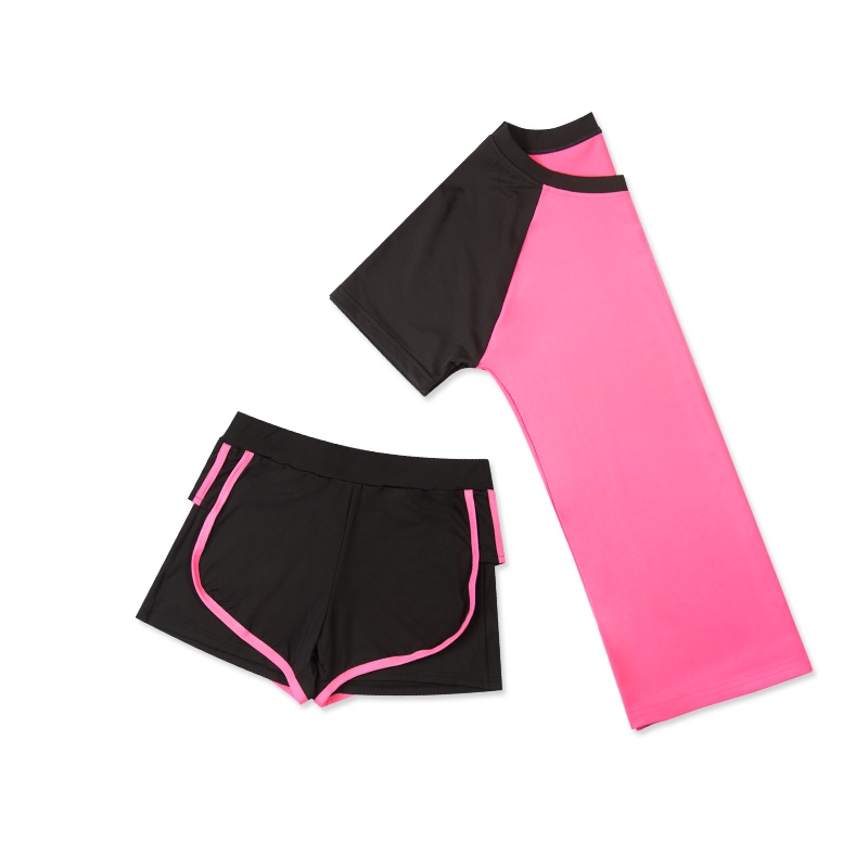 瑜伽服运动套装女夏2019春夏新款健身房跑步宽松速干运动防晒衣服女