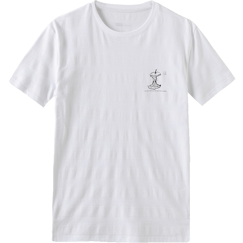 马克华菲短袖T恤2019春装新款韩版潮流印花圆领棉上衣男士打底衫