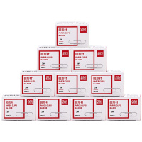 10盒装得力deli0018回形针电镀金属曲别针装订盒装办公文具用品批发3号29mm100枚/盒