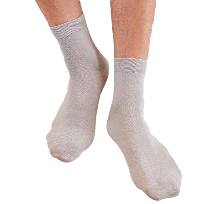 雅戈尔/汉麻世家2019新款棉麻防臭透气轻薄中袜男士袜子456EQP