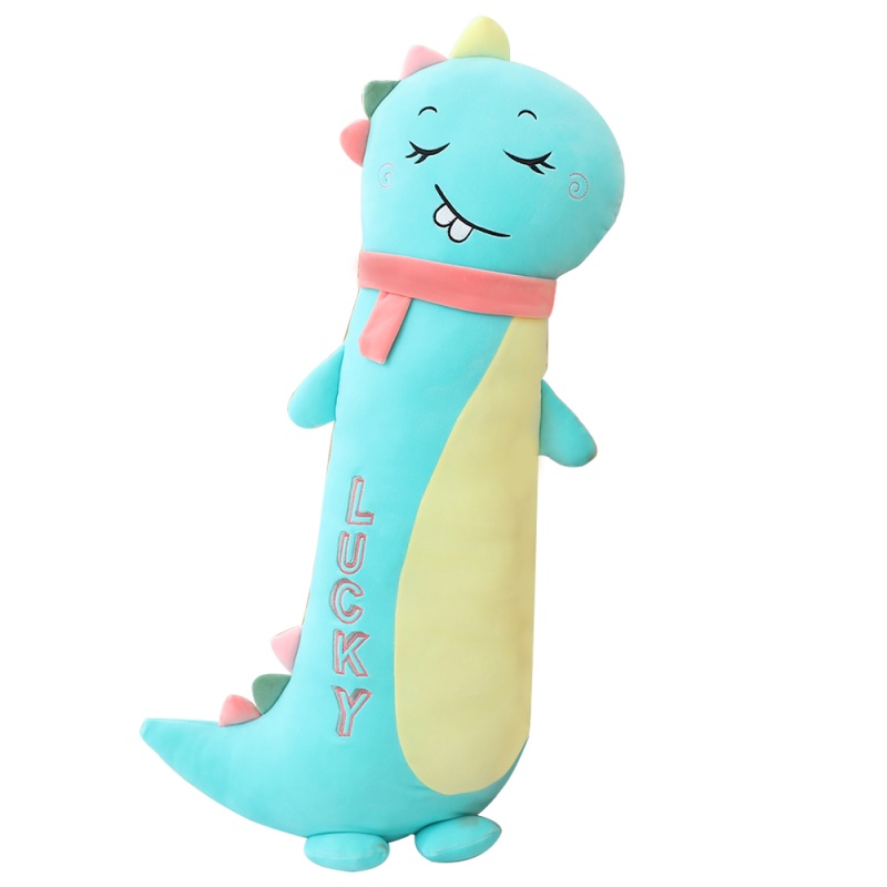 鸱吻恐龙毛绒玩具ins网红抱枕可爱布娃娃睡觉女孩生日礼物送闺蜜女友(140cm 天蓝 抱枕)