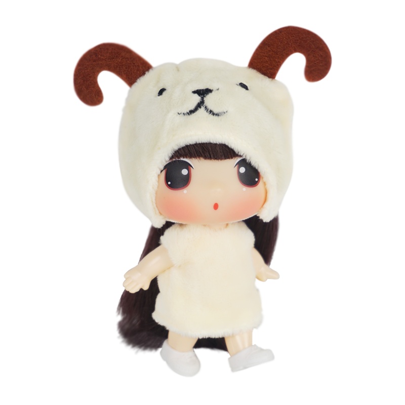女孩男孩玩具生日礼物冬己9CM生肖娃娃FDE0903羊