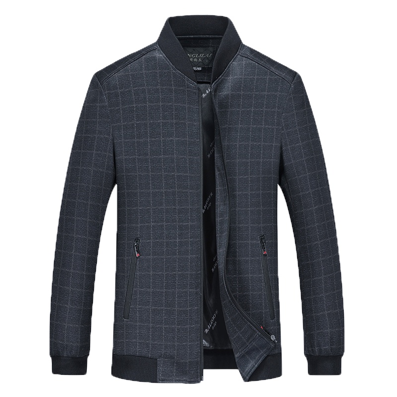 冰洁 春秋外套男士上衣商务休闲男装夹克舒适