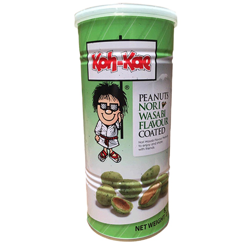 [网红芥末零食]泰国大哥(KOH-KAE)花生豆 芥末味 230g/罐 果仁坚果炒货零食小吃 进口食品进口花生 泰国进口
