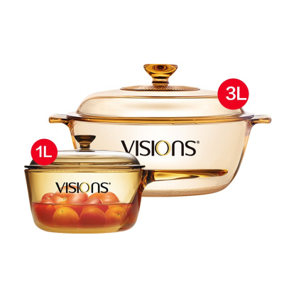 康宁餐具 VISIONS透明锅晶典2L