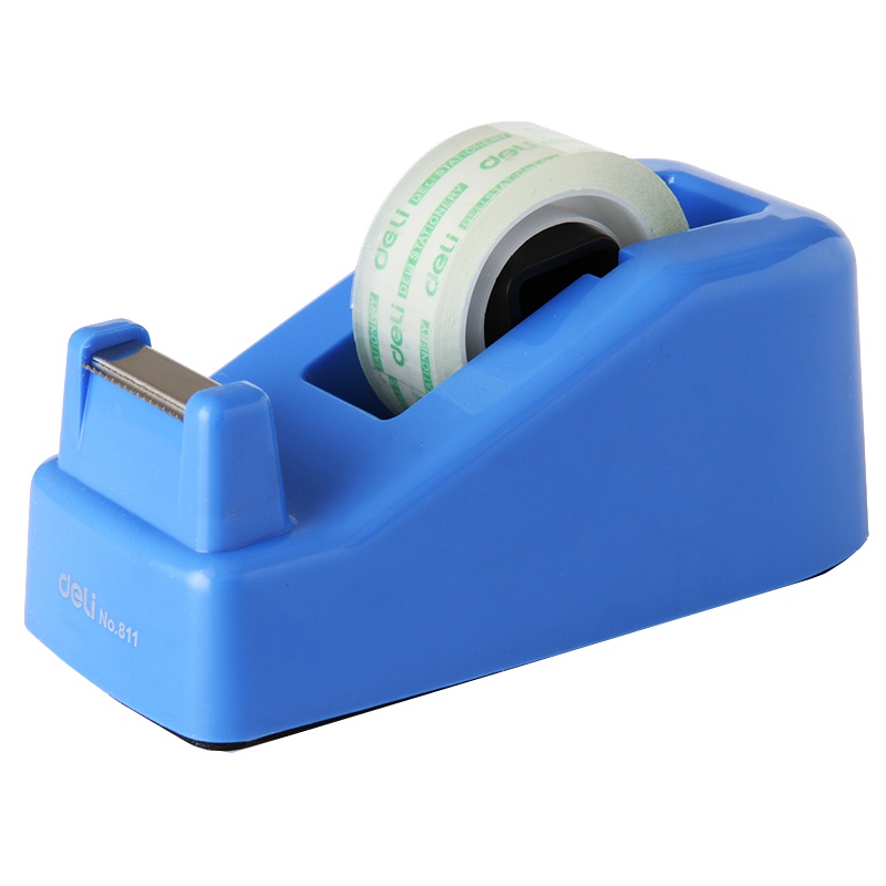 得力(deli) 811胶带座 蓝/灰