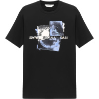 杰尼亚 Z ZEGNA 男士 棉质圆领短袖T恤 VW372 ZZ630R