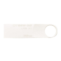 金士顿(Kingston)DTSE9G2 32GB USB3.0 亮薄磨砂金属U盘(亮银)