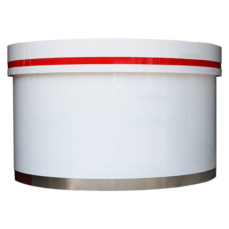 质凡烤漆银行填单台圆形前台接待台银行大堂经理咨询台填单柜台填单桌