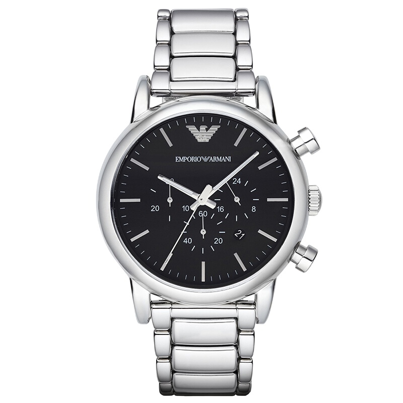 阿玛尼(Emporio Armani)手表 钢制表带经典时尚休闲石英男士腕表 AR1894