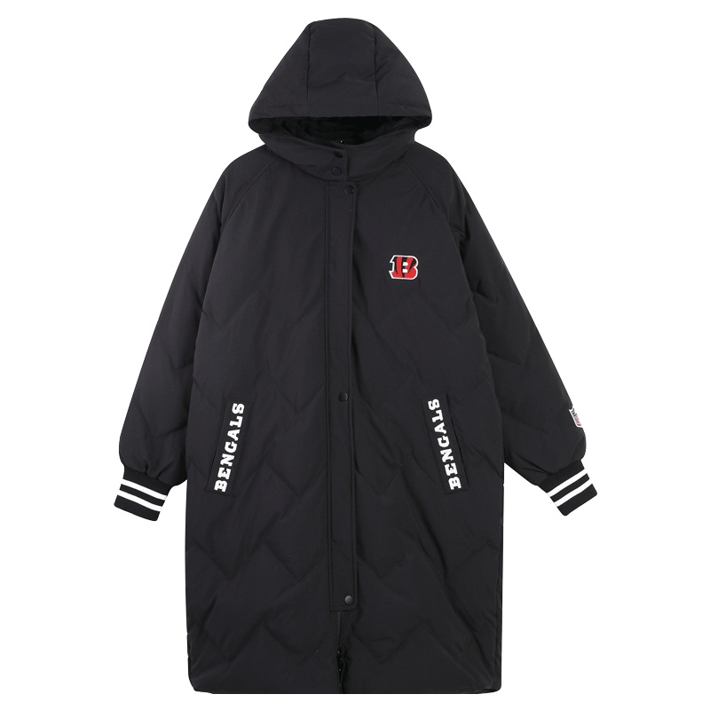 专柜同款高领时尚刺绣长袖羽绒服