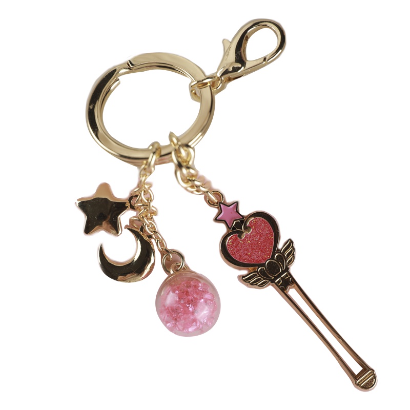 美少女战士 钥匙圈 粉红月光杖